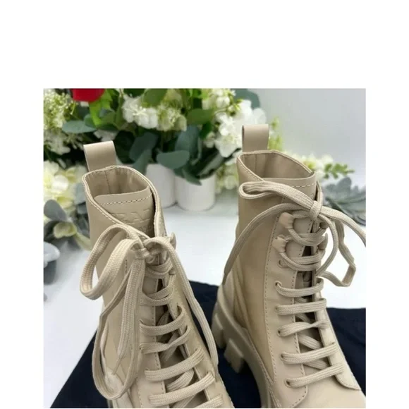 Prada mONOLITH brushed leather boots size 39 made in Italy - Picture 3 of 6